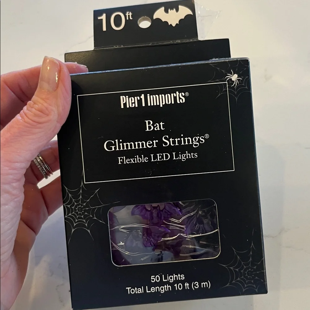 Pier 1 Bat LED String Lights in Vibrant Purple